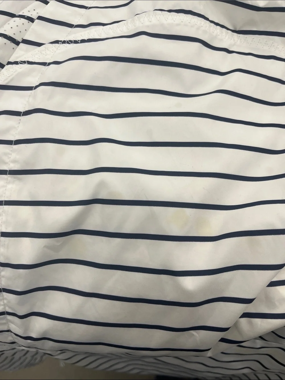 lululemon athletica White Jacket with Navy Stripes 6